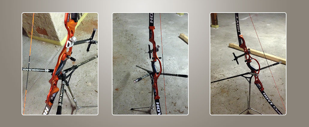 Gebrauchtes Sliderbilder eines Wettkampfbogens